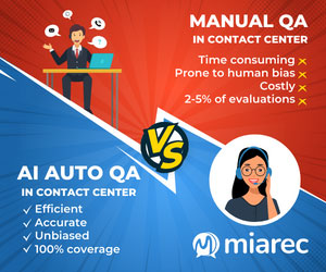 MiaRec AI Auto QA vs Manual QA box