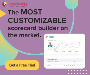 Scorebuddy customizable scorecard builder purple box