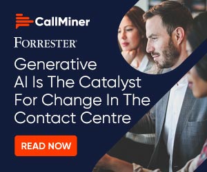 CallMiner Forrester Generative AI Box
