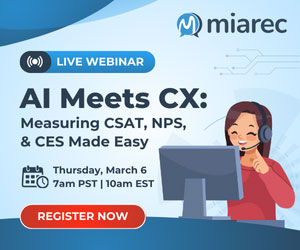 MiaRec AI Meets CX 6th March Webinar box