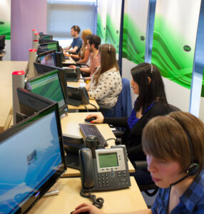 Image at the Schuh contact centre