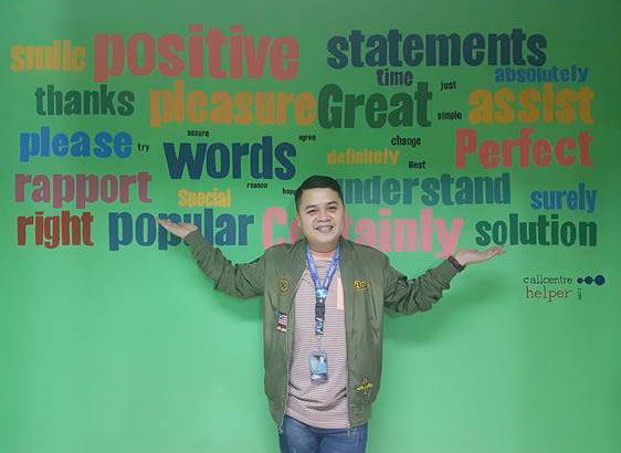 Positive Words in a contact centre in the Philippines 