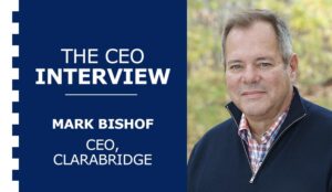 An image of the CEO of Clarabridge, Mark Bishof