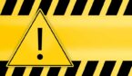 exclamation mark in triangle frame attention caution danger sign