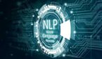 NLP Natural Language Processing concept with virtual screen