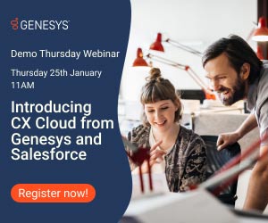 25th January – Demo Webinar – Introducing CX Cloud from Genesys and Salesforce event banner