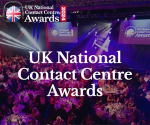 UK National Contact Centre Awards banner 2024