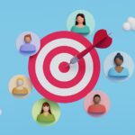 customer objectives with target and customer icons