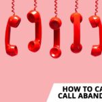 Call abandon concept with red phones hanging