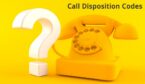 old telephone with question mark and the words 'call disposition codes'