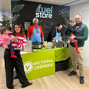 The team at The Fuel Store took Shrove Tuesday to the next level by bringing in an award-winning pancake chef to surprise and treat the team