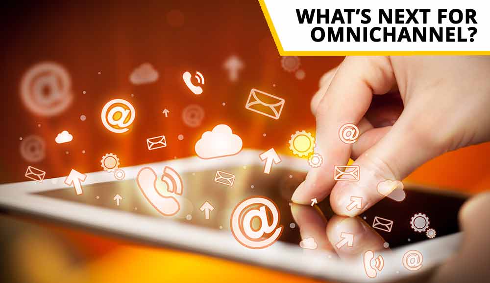 What's next with omnichannel with tablet and contact icons