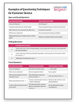 Examples of Questioning Techniques for Customer Service download image