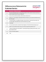 Reassurance statement for customer service download image