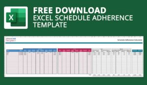 Excel Schedule Adherence Template - Free Download