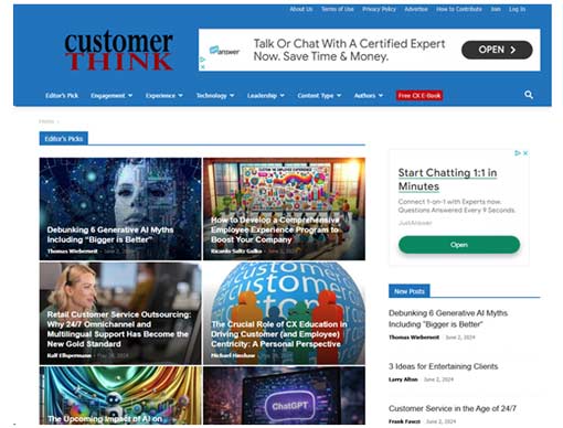 Customer Think website