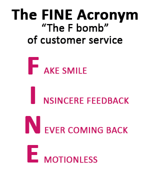 “The F bomb” of customer service