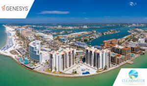 Aerial View of Clearwater Beach, Florida