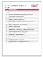 Open Questions for Customer Service download