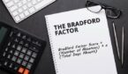 Calculator and Notepad that says 'The Bradford Factor' on it and the formula