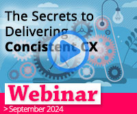 The Secrets to Delivering Consistent CX Webinar Image