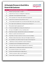 23 example phrases to deal with a know-it-all customer free download image