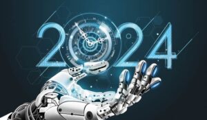 New AI technology trends in 2024 concept