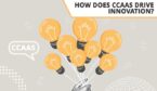 Idea and innovation concept for CCaaS with hand holding lightbulb balloons