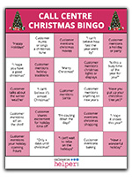 Call Centre Christmas Bingo Card image