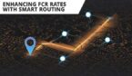 Routing concept with icons and map points and path