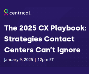 thumbnail advert promoting event The 2025 CX Playbook: Strategies Contact Centres Can’t Ignore – Webinar