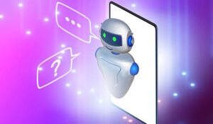 Concept of chat bot in modern business communication