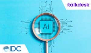 Magnifying glass focus AI artificial intelligence technology