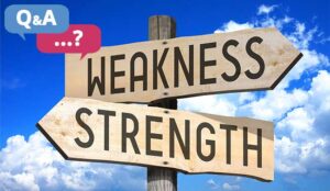 Strengths and weaknesses signs