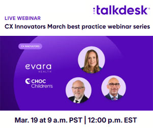 thumbnail advert promoting event CX Innovators March Best Practice Webinar Series