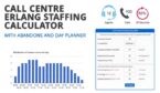 Image for erlang staffing calculator with screenshots of inputs and outputs