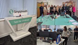 Simplyhealth Site visit image - collage of photos from the visit